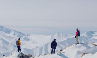 Skieurs de hors pistes à Tignes Val d'Isère